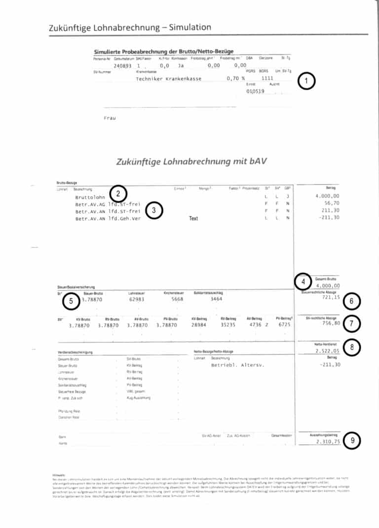 Betriebliche Altersvorsorge: Lohnabrechnung Einfach Erklärt